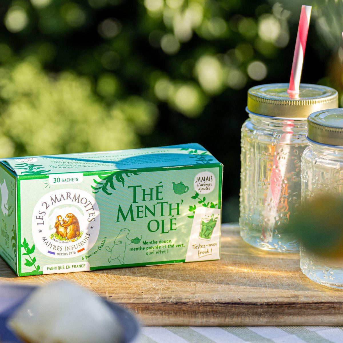 Thé vert à la menthe, à tester en version thé glacé maison